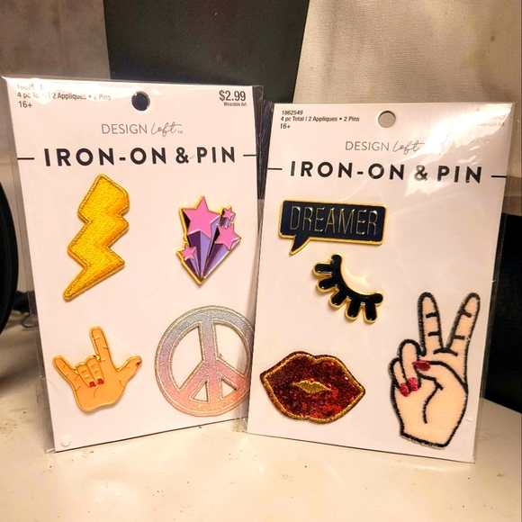 Design Loft Iron On & Pins - Picture 1 of 4